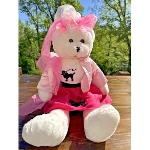 Chantilly Lane Olivia Bear Poodle Skirt Plush Teddy Bear‎ PBC Non Working